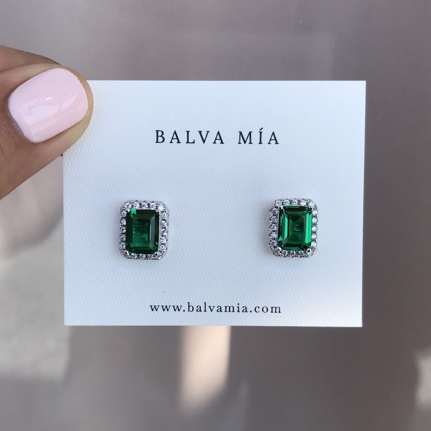Emerald Belle Stud Earrings